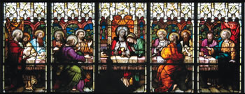 Last Supper In Stained Glass