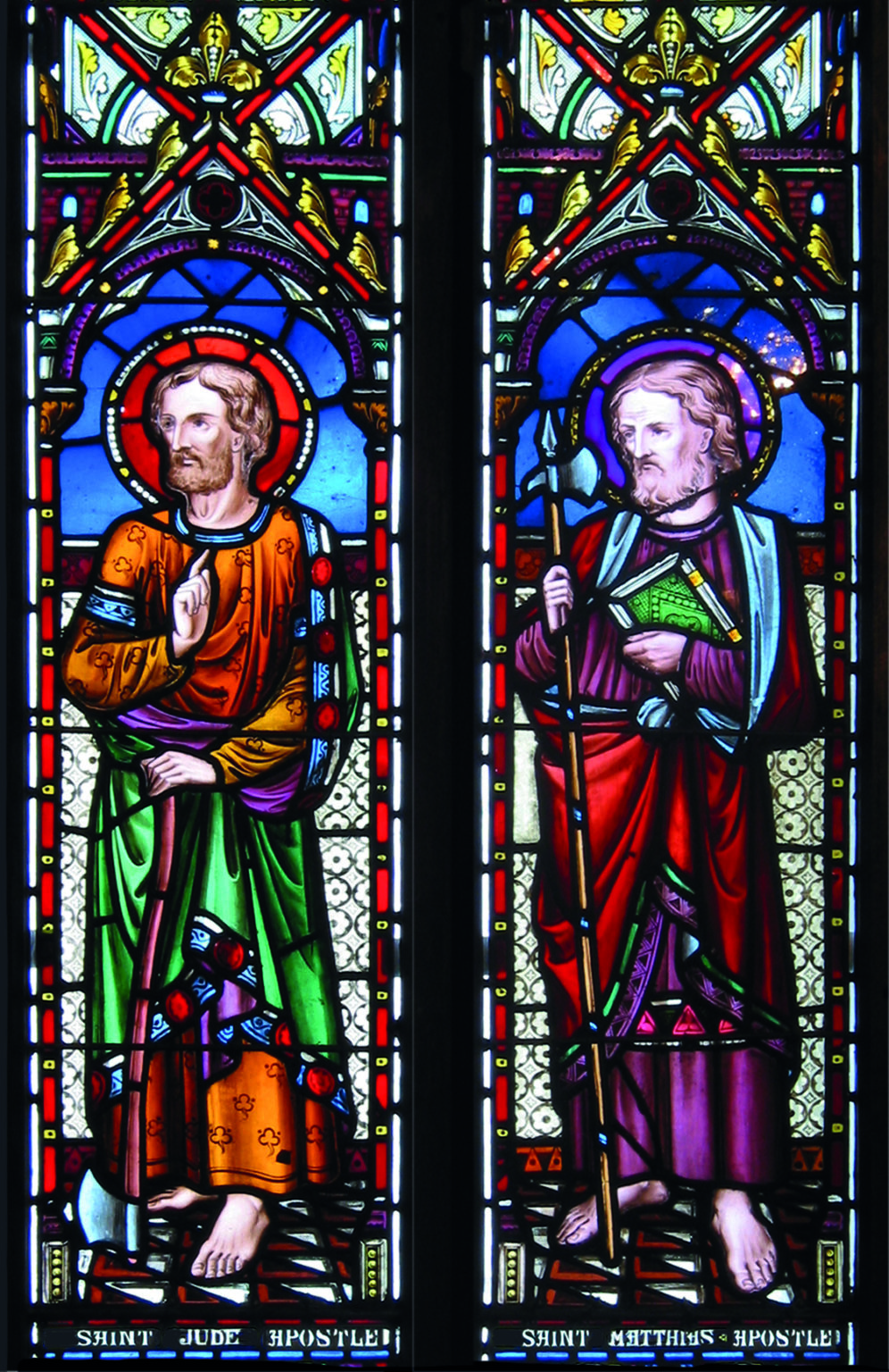 The Apostles in Stained Glass